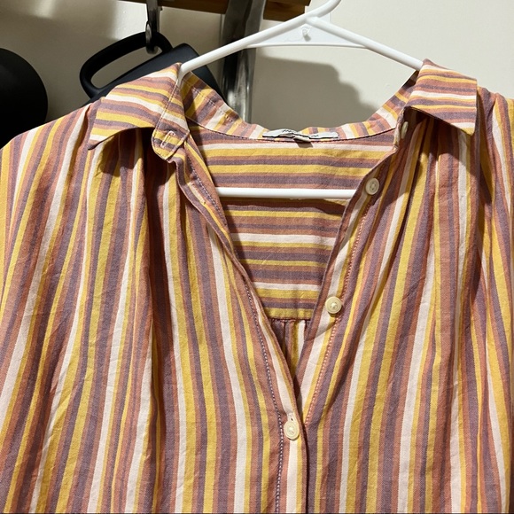Madewell Central Shirt in Rainbow Stripe in XS - Picture 6 of 10